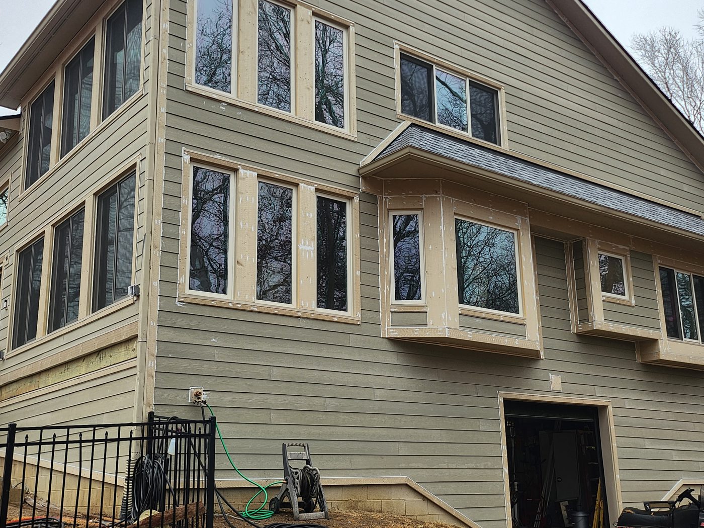 Completed home with brand-new siding